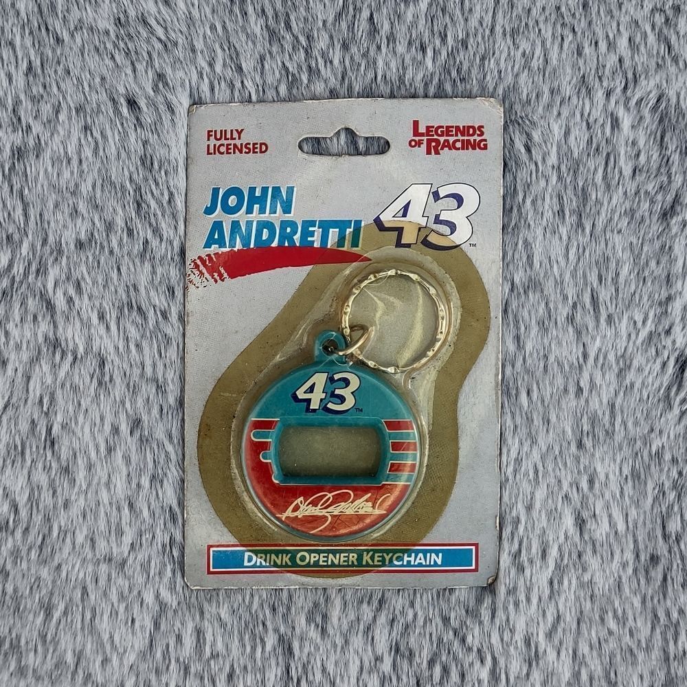 Legends of Racing John Andretti #43 Drink Opener Keychain